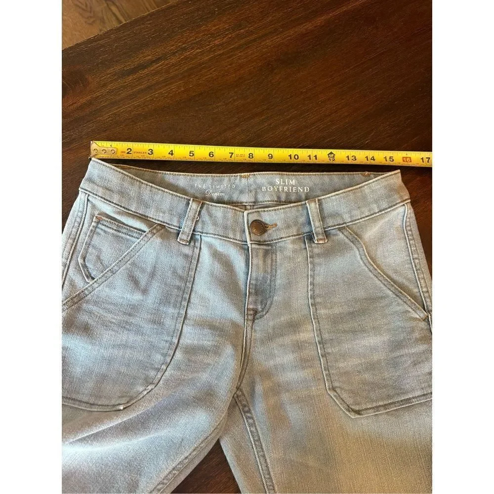 The Limited slim boyfriend light wash jeans - Picture 3 of 7